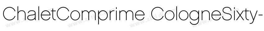 ChaletComprime CologneSixty字体转换